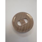 Пуговицы1308 - 50 мм.беж с серебристыми полосками