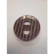 Пуговицы1309 - 50мм. коричневый с серебристыми полосками