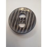 Пуговицы1310 - 50 мм.графит с серебристыми полосками