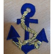 08.01 Термоапликация «Якорь с золотым канатом» 5,5*4см