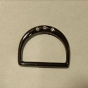 1.07  Полукольцо литое  со стразами металл