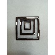 3.34 Украшение «Квадрат» 30*30мм., цвет черный никель