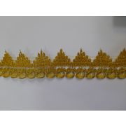 Тесьма-кружево отделочное  золото