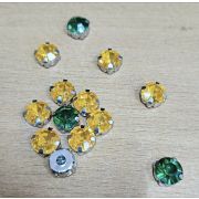 5.35  Страз в цапах  10мм цветной