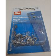 4.29 Крючки плательные с петлей №0 никель упаковка 12шт.