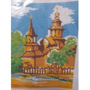 Канва «Храм, Пейзаж» 20*30см