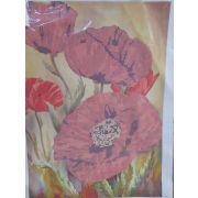 Рисунок «Маки в поле» на ткани для вышивания бисером 29*40см