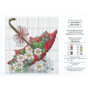 Схемы для вышивания-на почтовой карточке 10*14см