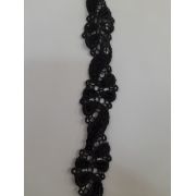 Гипюр с пайетками