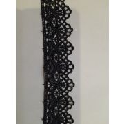 Гипюр 45мм черный