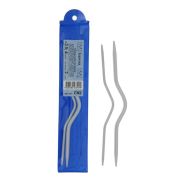 Спицы для жгутов изогнутые 2шт. диаметр 2,5мм  и 4ммметаллические с тефлоновым покрытием