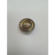 Пуговицы1341 - 16 мм. серо-бежевый с золотым вензелем