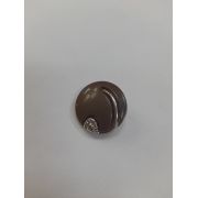 Пуговицы1329 - 25 мм. коричневый с золотистым дизайном