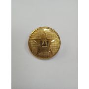 Пуговицы133126 мм. металл под золото со звездой