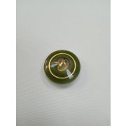 Пуговицы1345 - 16 мм.коричневый с золотым вензелем