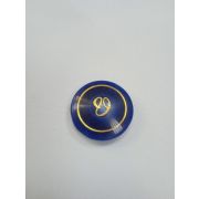 Пуговицы1352 - 23 мм. темно-синий с золотым вензелем