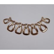 Украшение металл под золото 150*40мм