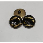 Пуговицы 148 21мм черный-золото