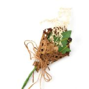 Букетик в рогожке 8см