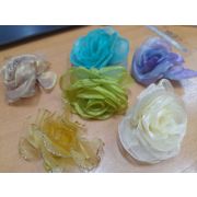 Роза органза ассорти 6-9см.