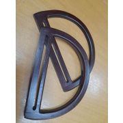 Ручки для сумки бамбуковые полукольца  пара 128*179мм.