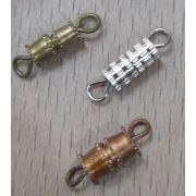 02.20 Замок для бус «винт-боченок» 10мм.