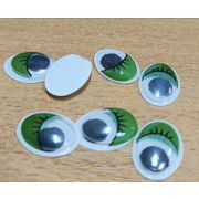 01.20  Глаза овальные 13*17мм.с бегающими зрачками с цветным веком