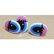 01.14 Глазки овальные 15*22мм. нарисованые винт