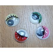 02.06 Глазки 16мм. с цветным веком круглые с бегающим зрачком