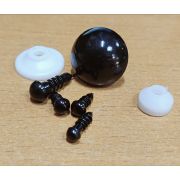 01.16 - 01.17 Глаза круглые черные винт с заглушкой