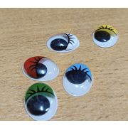 02.01  Глаза овальные 14*19мм.с бегающими зрачками с цветным веком