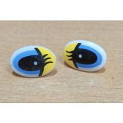 01.14 Глазки овальные 13*20мм. нарисованые винт