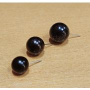 01.18 Глазки круглые на штырьке черные