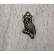 02.13 Подвеска «Сова на ветке» 11*20мм. под бронзу