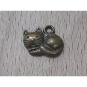 02.10 Подвеска «Кот-бублик» 13*15мм. под бронзу
