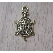 02.08. Подвеска «Черепаха» 15*25мм. под темное золото