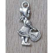 02.15 Подвеска «Красная шапочка» 12*22мм., никель