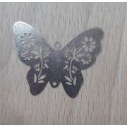 02.16 Подвеска « Филигрань бабочка» 27*31мм. никель