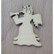 02.16 Подвеска «Ангел с дудочкой» деревянная 26*32мм.