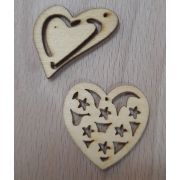 02.16 Подвеска «Сердечко» деревянная 30*30мм.