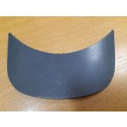 Козырек серый  для бейсболки 50*150мм,