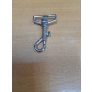 Карабин металлический никель длина 6см, на ленту 3см.