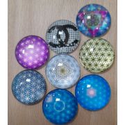 02.18 Кабошон 25мм.рисунок «Геометрия»