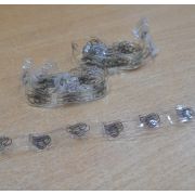 Брители 10мм. для бюстгалтеров силиконовые с рисунком «Облака», длина 40см.