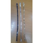 Брители 10мм. для бюстгалтеров силиконовые с рисунком полосы, длина 40см.