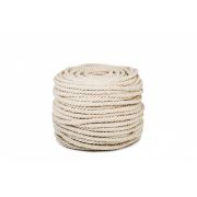 Канат х/б крученый диаметр 6мм. молочный