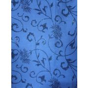 Батист с бархатным рисунком 110см.