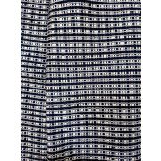 Костюмная черно-белая клетка-полоска 150см.