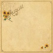 Бумага для скрапбукинга «Месяцы» 30,5*30,5см.двухсторонняя