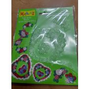 Формочка для литья «Розы, сердце» 14*15см.